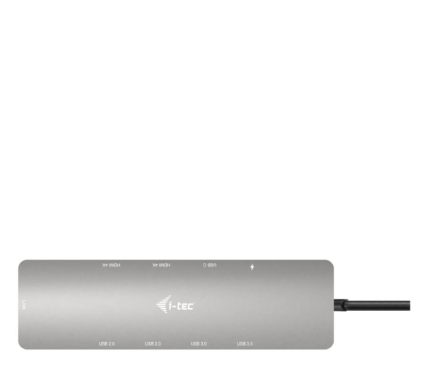 I-TEC USB-C - Metal Nano 2x HDMI Display Docking Station PD 100W C31NANOHDM2DOCPD - 1196940 - zdjęcie 4